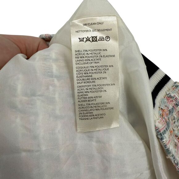 Anthropologie Maeve Tweed Midi Skirt 4P PETITE Peach Pink Knit Lined Pockets NWT - Picture 12 of 13